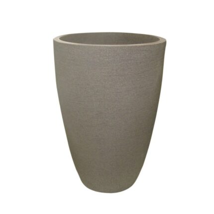 Vaso Polietileno Cônico Moderno 20L 44x30cm Mármore-JAPI