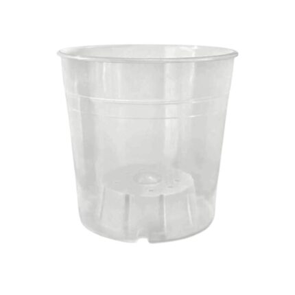 Vaso Plástico Orquídea Transparente Redondo Nº12-NUTRIPLAN