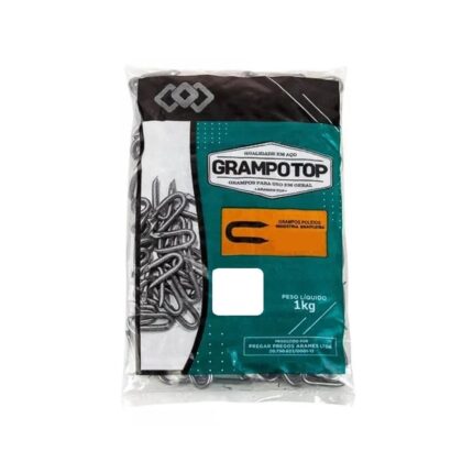 Grampo para cerca Polido 1X9 1Kg-GRAMPOS TOP