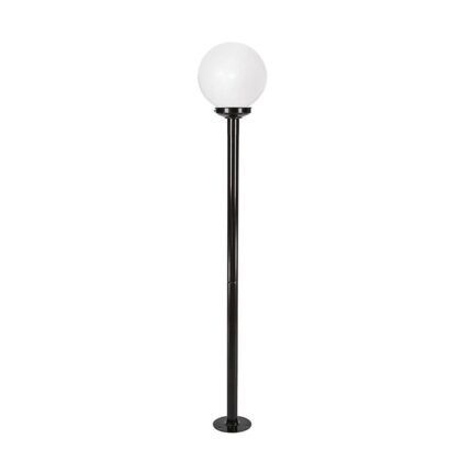 Poste Jardim 2,16Metros Com Globo Boca 15cm 1XE27 Preto-BLUMENAU