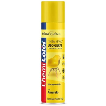 Tinta Spray Amarela 400ml-CHEMICOLOR