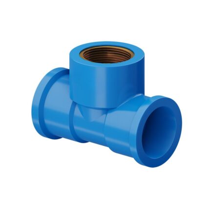 Te Azul 20mmX1/2 Bucha Latão