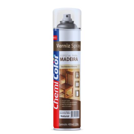 Verniz em Spray Natural Brilhante 400ml-CHEMICOLOR