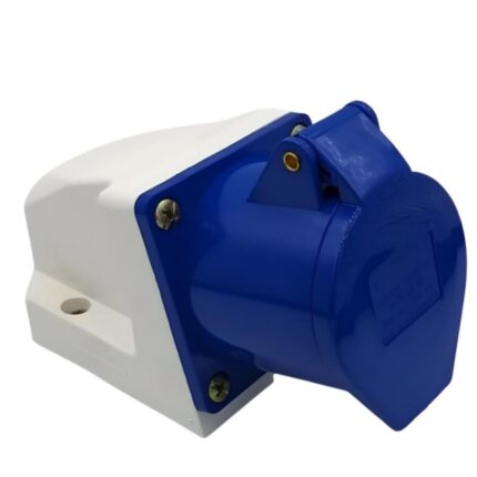 Tomada Industrial de Sobrepor 32A 2p+t 220/240 Azul 6H-ATOPY