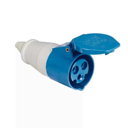 Tomada Industrial Acoplada 16A 2P+T 220/240 Azul 6H-ATOPY