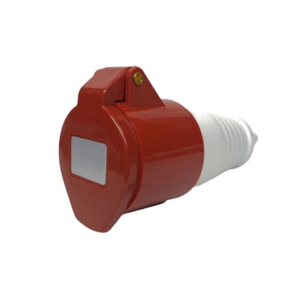Tomada Industrial Acoplada 32A 3p+t 380/415V Vermelha 6H IP44-ATOPY