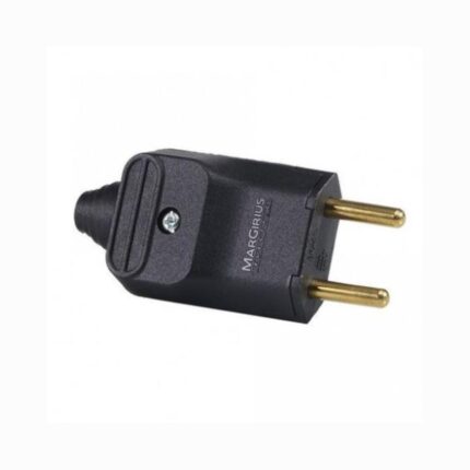 Plugue Macho Prensa Cabo Preto 2p 10a PLD11 SF13/12-MARGIRIUS