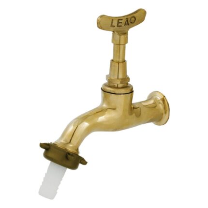 Torneira Jardim Amarela com Bico 1/2"x3/4" Chaveta 1130-LEÃO