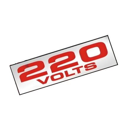 Etiqueta Adesiva De Voltagem "220v" (unidade)-SINALIZE