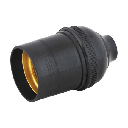 Soquete sem Chave E-27 Preto-ATOPY