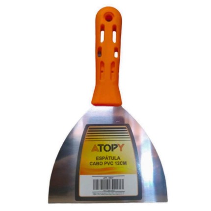 Espátula Aço Polido Cabo PVC 12cm-ATOPY