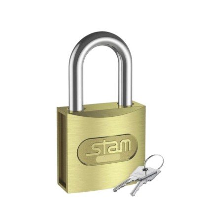 Cadeado 25MM Zamac Latonado (E-Coat)-STAM