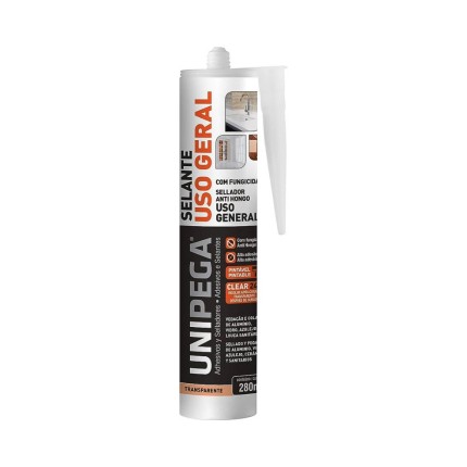 Silicone Hibrido 280g Incolor-UNIPEGA