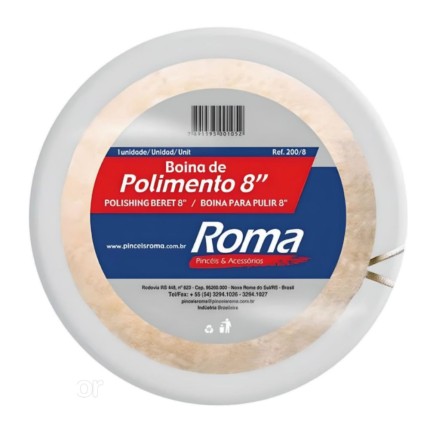 Boina de Polimento 8" 203mm-PINCEIS ROMA