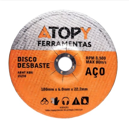 Disco de Desbaste 115MMx3.0x22.2MM-ATOPY