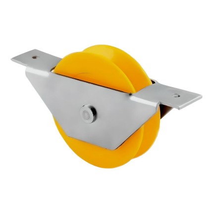 Roldana Nylon Portão 2.1/2" com Suporte-VONDER