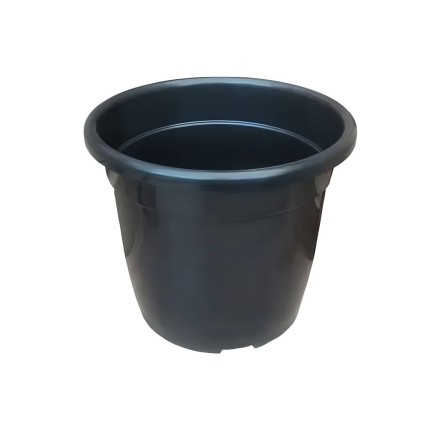 Vaso Plástico Nobre Preto Nº27 22x27cm