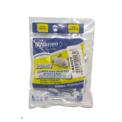 Fixa Fio para 2 Pregos 15 Peças-RIBEIRO