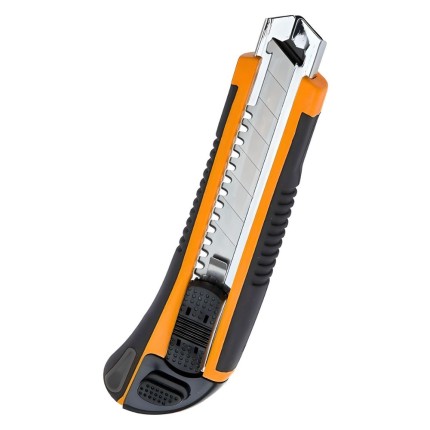 Estilete 18mm Emborrachado 3 Lâmina-ATOPY