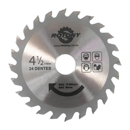 Disco de Serra Circular com Widea 4.1/2" 24 Dentes