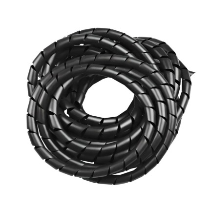 Organizador de Fios e Cabos 1/2" Preto 5 Metros - ATOPY