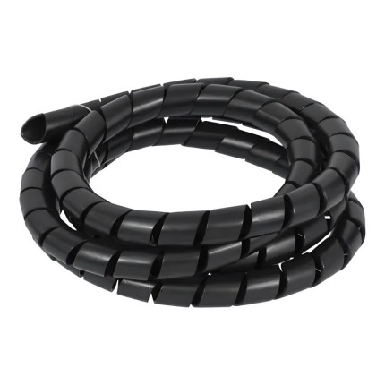 Organizador de Fios e Cabos 3/4" Preto 2,5 Metros-ATOPY