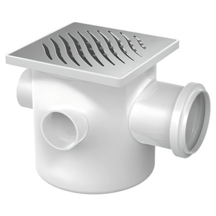 Caixa Sifonada Qd/Gr Inox 100X100X50mm-TIGRE