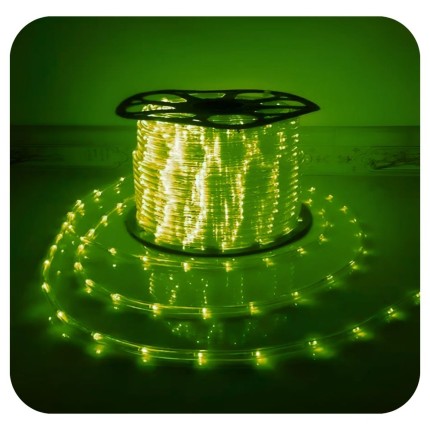 Mangueira Led Verde 127V 13MM/360 /30 Led P/M-JIKATEC