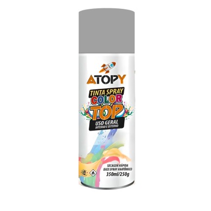 Tinta Spray Metálica Alumínio 350ml-ATOPY
