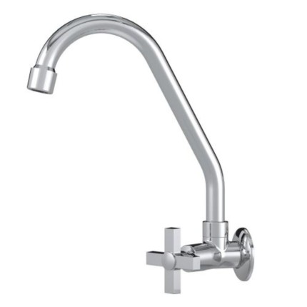 Torneira Parede Cozinha B/M Alta 5/8" 1167 C34 1/4"-LG METAIS