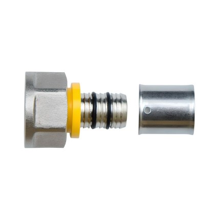 Conexao Fixa Femea p/ Gas 16mm - 1/2"-ASTRA