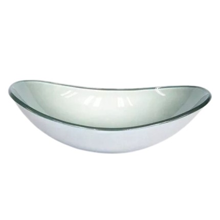 Cuba De Vidro Oval CO48* Prata