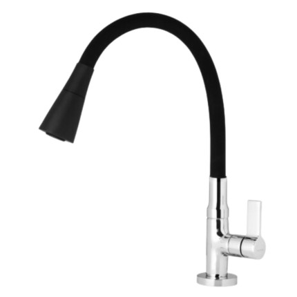 Torneira Cozinha Banca Fit Dupla Funcao Preta 5/8 Vedacao Nao Compressivel 1/4 Volta-447907-C92-MARCHEZAN