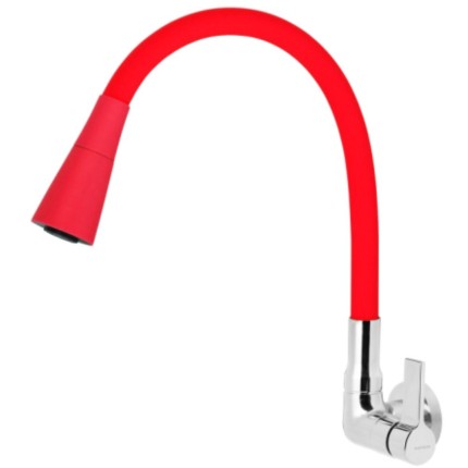 Torneira Cozinha Parede Fit Dupla Funcao Vermelha 5/8 Vedacao Nao Compressivel 1/4 Volta 447588-C92-MARCHEZAN