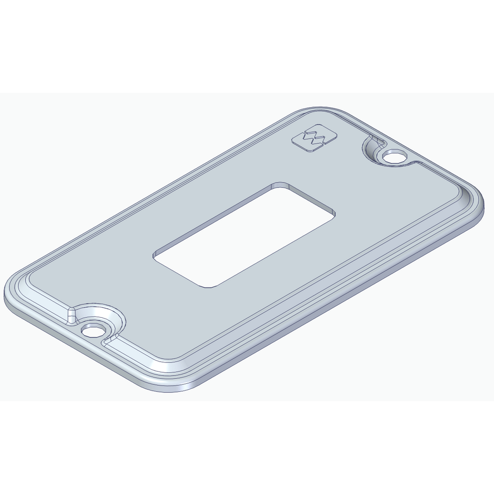 Tampa de PVC Branca para 1 Interruptor Vertical 1/2" e 3/4" Condulete-WETZEL