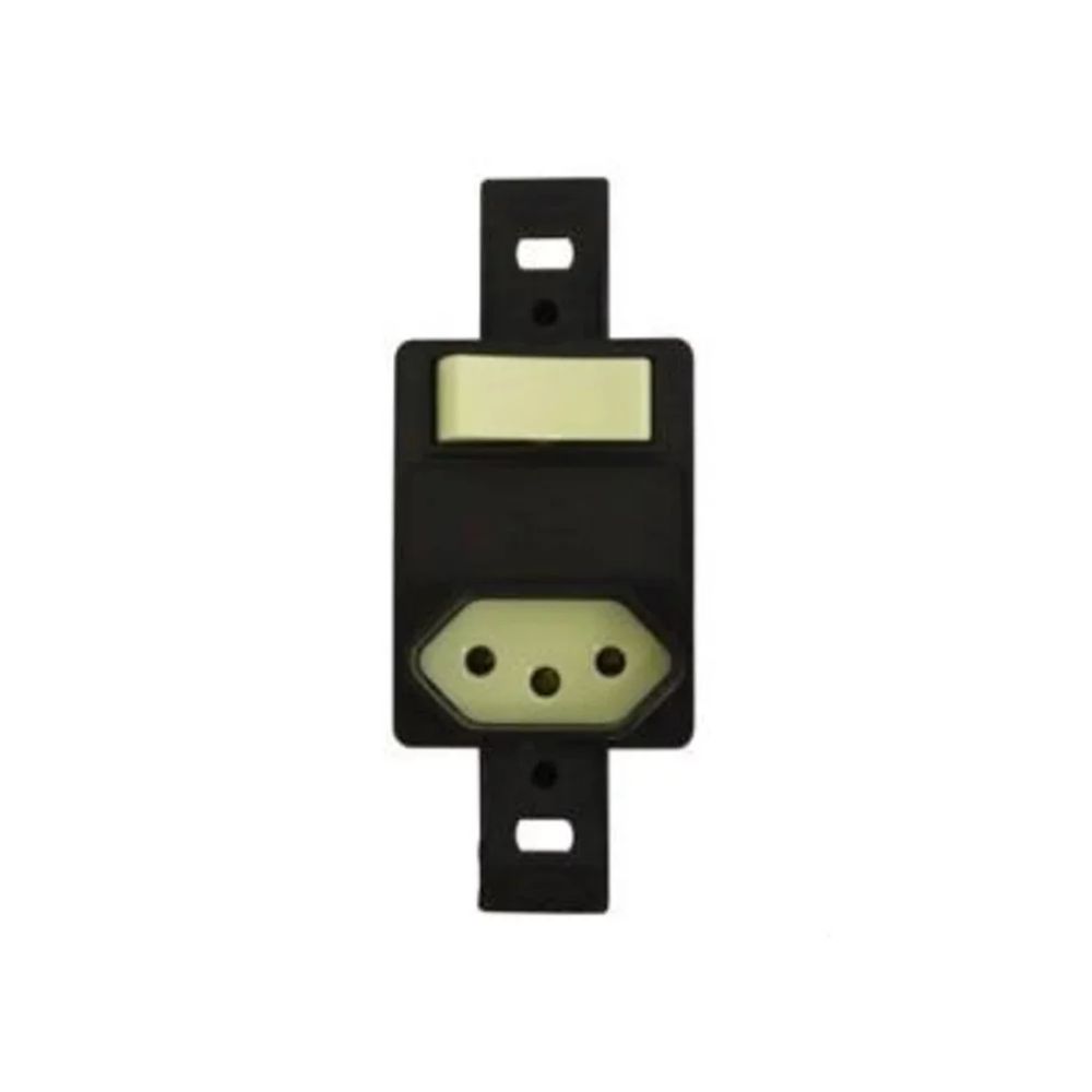 Conj. Interruptor Simples-Tomada 2P+T 10A S/Placa NBR Condtop-LEGRAND