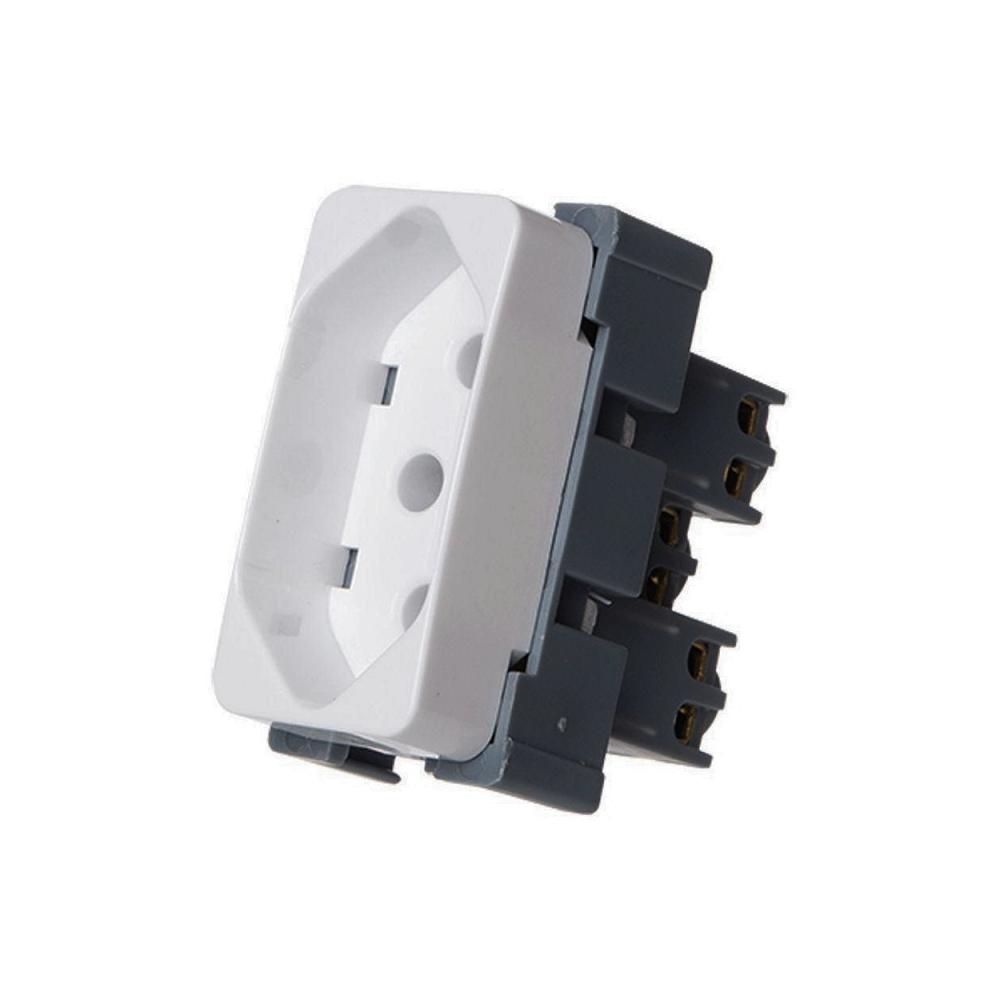 Tomada Padrão Brasileiro 2P+T 20A-250V Branco B3-MARGIRIUS