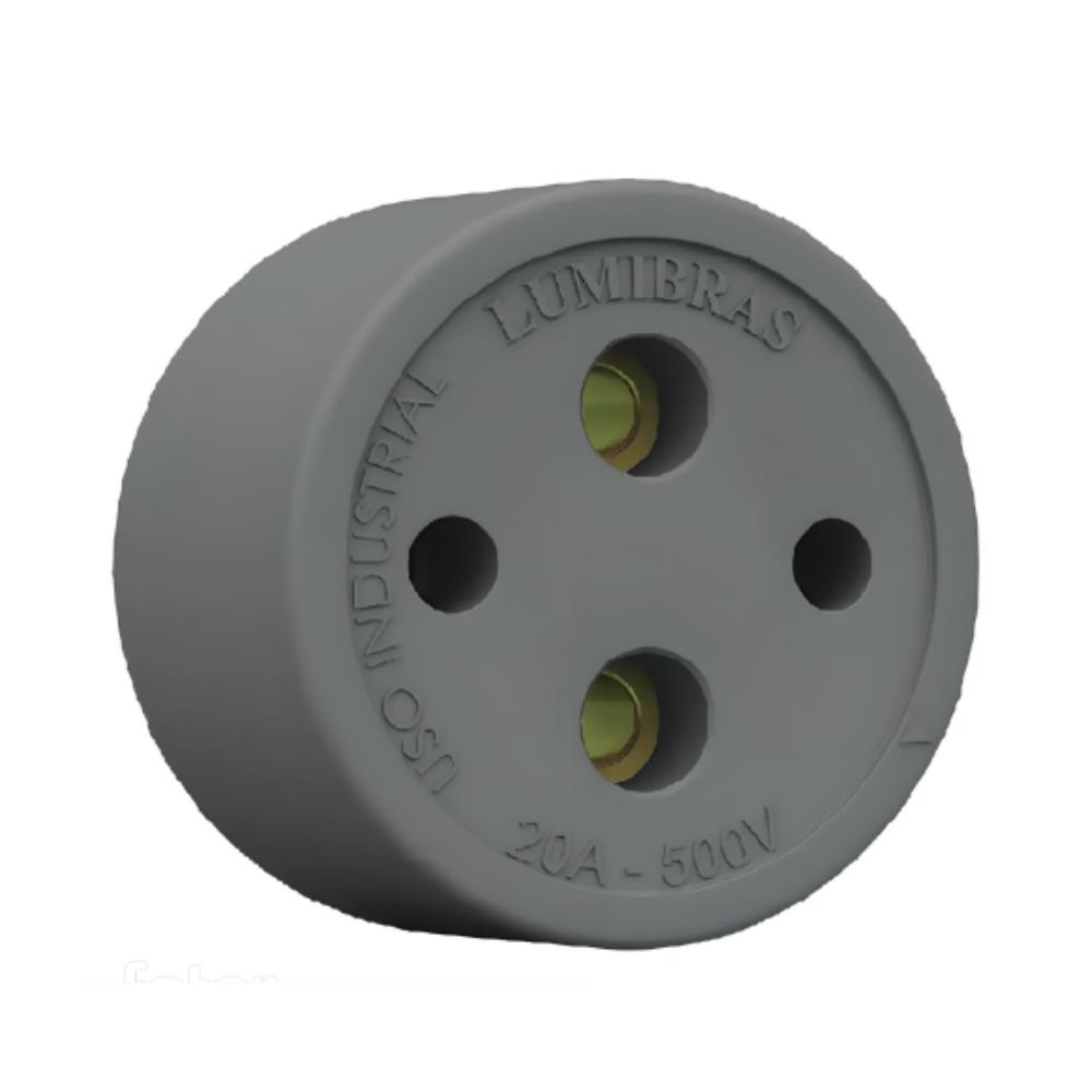 Tomada de Nylon 2x30A-LUMIBRAS