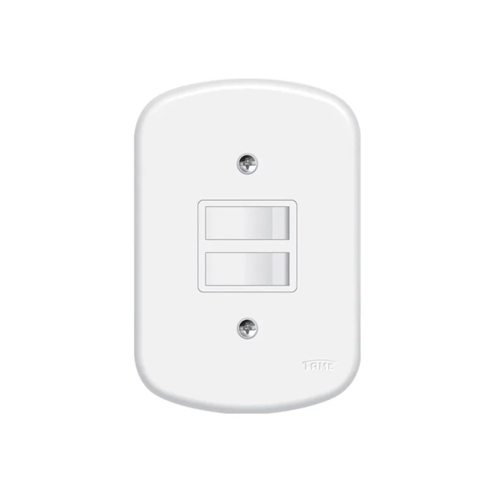 Interruptor 2 Teclas Simples Blanc-FAME