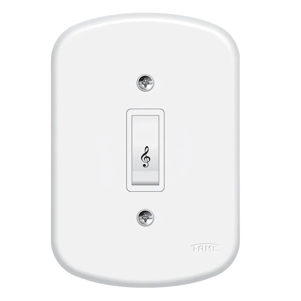 Interruptor Pulsador 1 Tecla Campainha Blanc SB-FAME