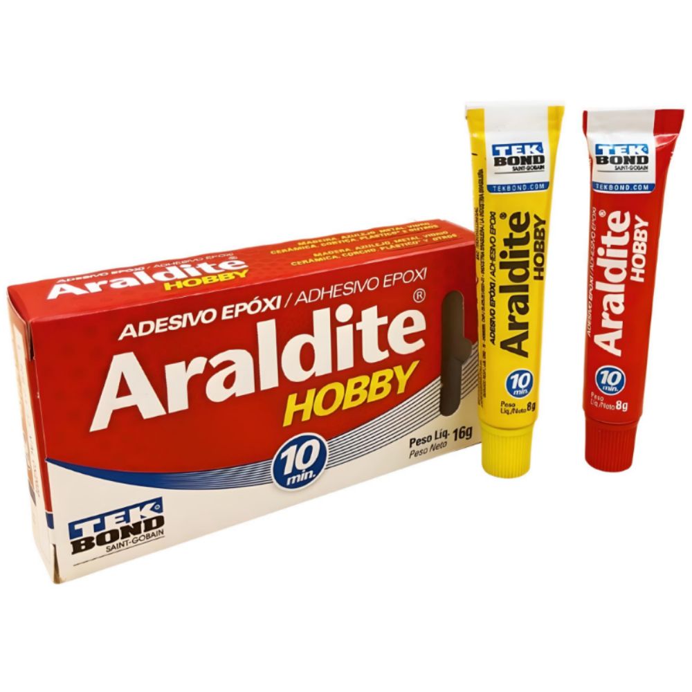 Cola Epóxi Araldite Hobby 10 Minutos 16Gr-TEK BOND