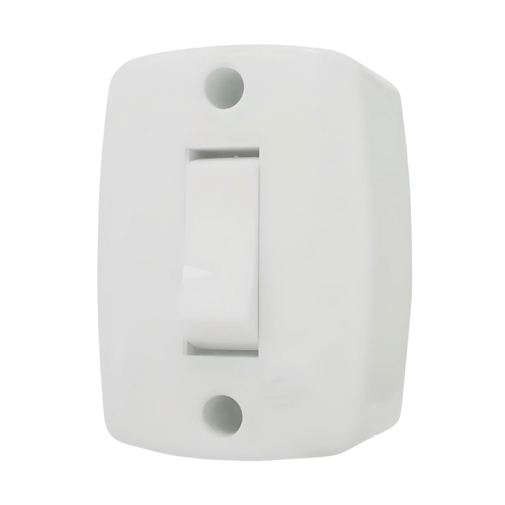 Interruptor Simples de Sobrepor Retangular 6A-ILUMI