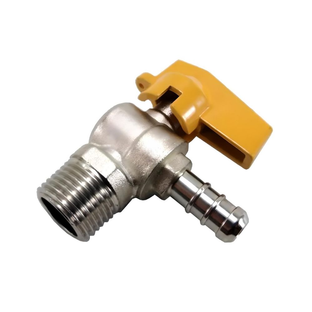 Válvula Esfera Angular para Gás 1/2"(M)x3/8"(BM)-GÁS PEX