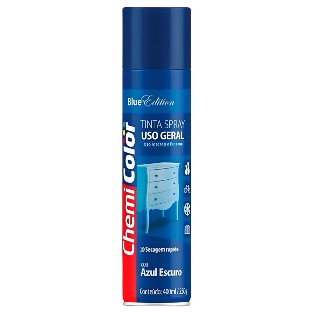 Tinta Spray Azul Escuro 400ml/250g-CHEMICOLOR