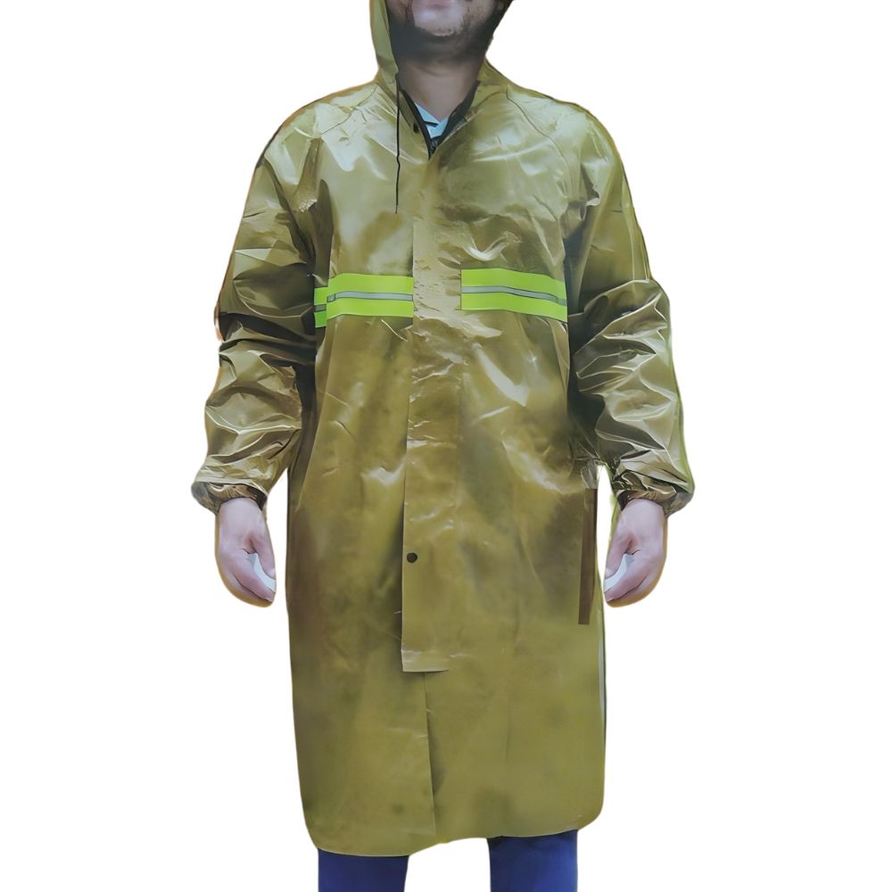 Capa de Chuva Impermeável Tam. G Verde Musgo Reforçada-ATOPY