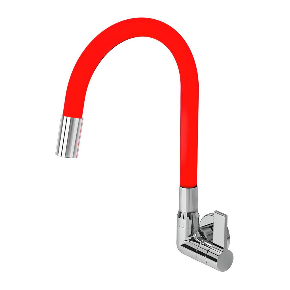 Torneira de Parede para Cozinha 1/4 Volta 1/2 Color Red Soft - LEÃO