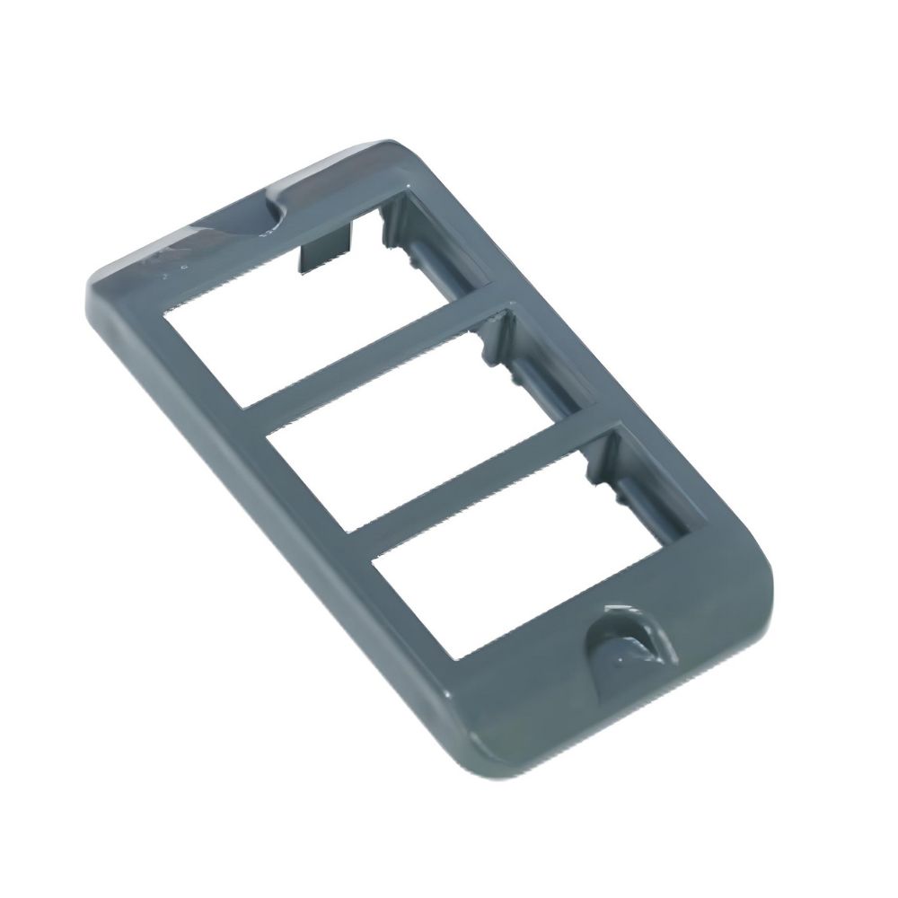Tampa PVC Cz. c/ Três Postos Horizontais 1"- WETZEL