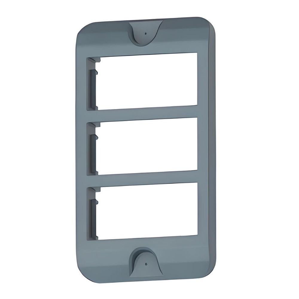 Tampa PVC Cz. c/ Três Postos Horizontais 3/4" P/ Linha Industrie-WETZEL