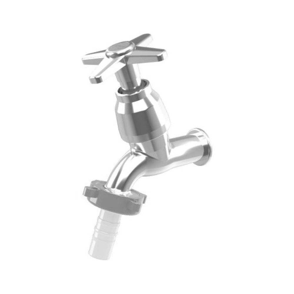 Torneira Jardim Cromada com Bico 1/4 Volta 1/2"x3/4" 1130 Dn 15 C23-LEÃO