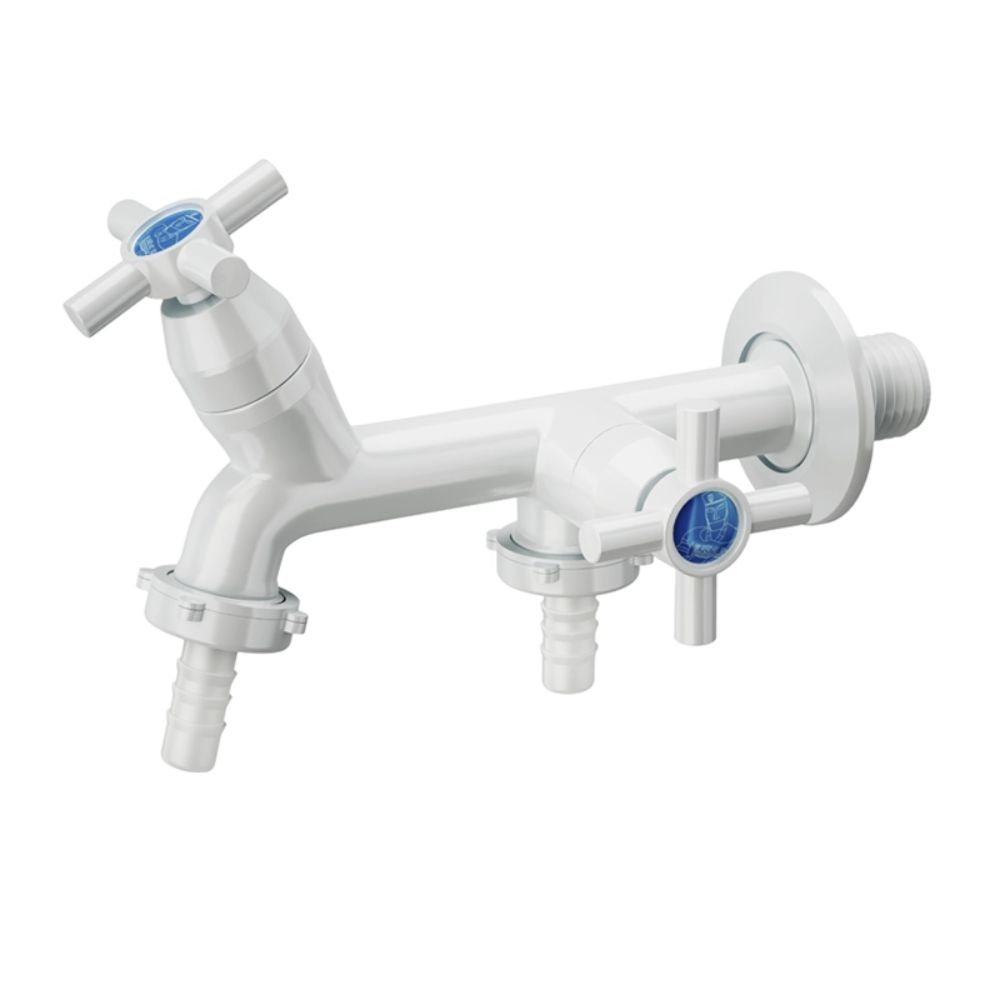 Torneira Pr Tq/Maq Br C/Bico 1/4 Volta Star Pr Parede-PLASTILIT